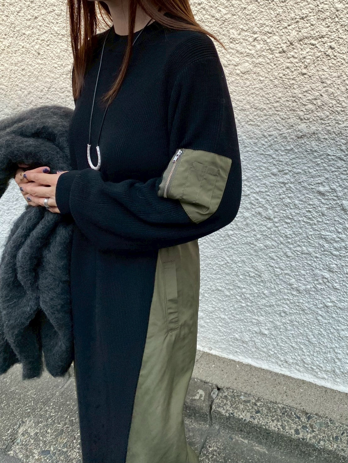 ミリタリー風ドッキングワンピース