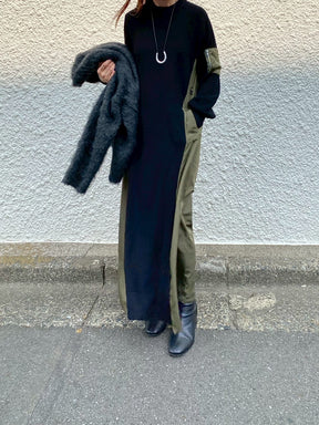 ミリタリー風ドッキングワンピース