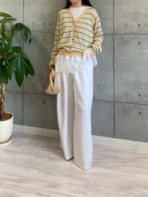 大人可愛い裾レースTOPS