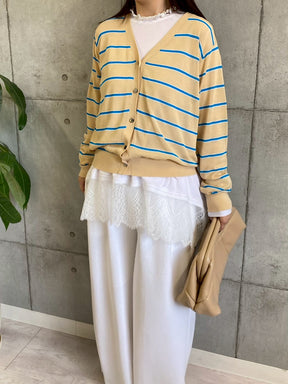 大人可愛い裾レースTOPS
