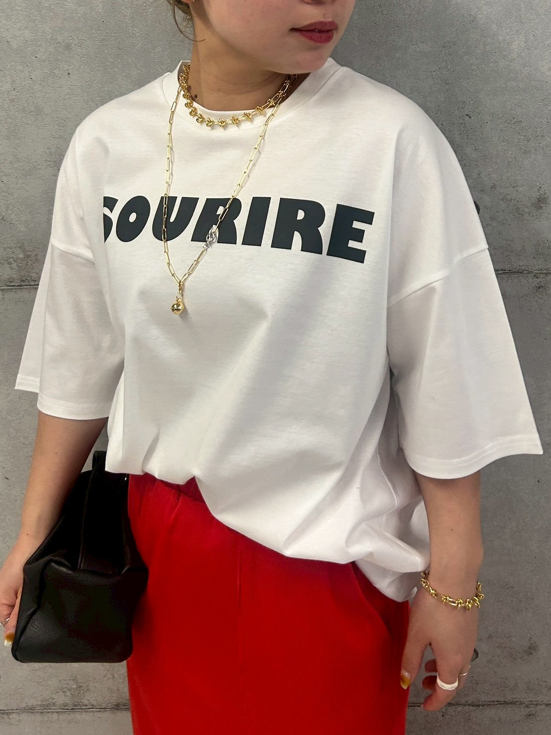 BIGシルエットロゴプリントTシャツ