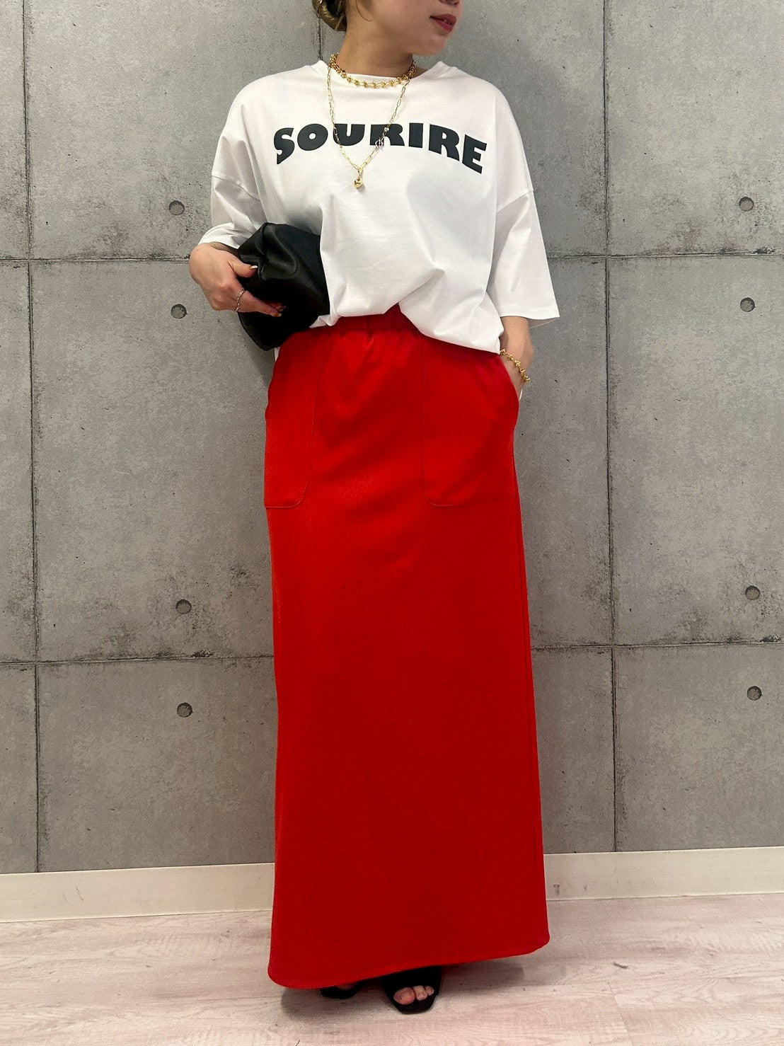 BIGシルエットロゴプリントTシャツ