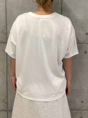 フロッキーロゴプリントTシャツ