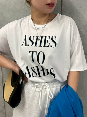 フロッキーロゴプリントTシャツ