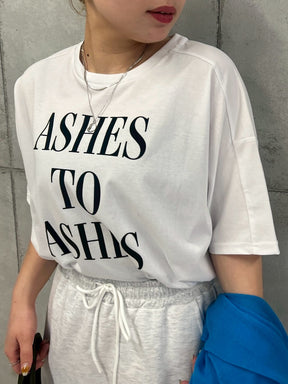 フロッキーロゴプリントTシャツ