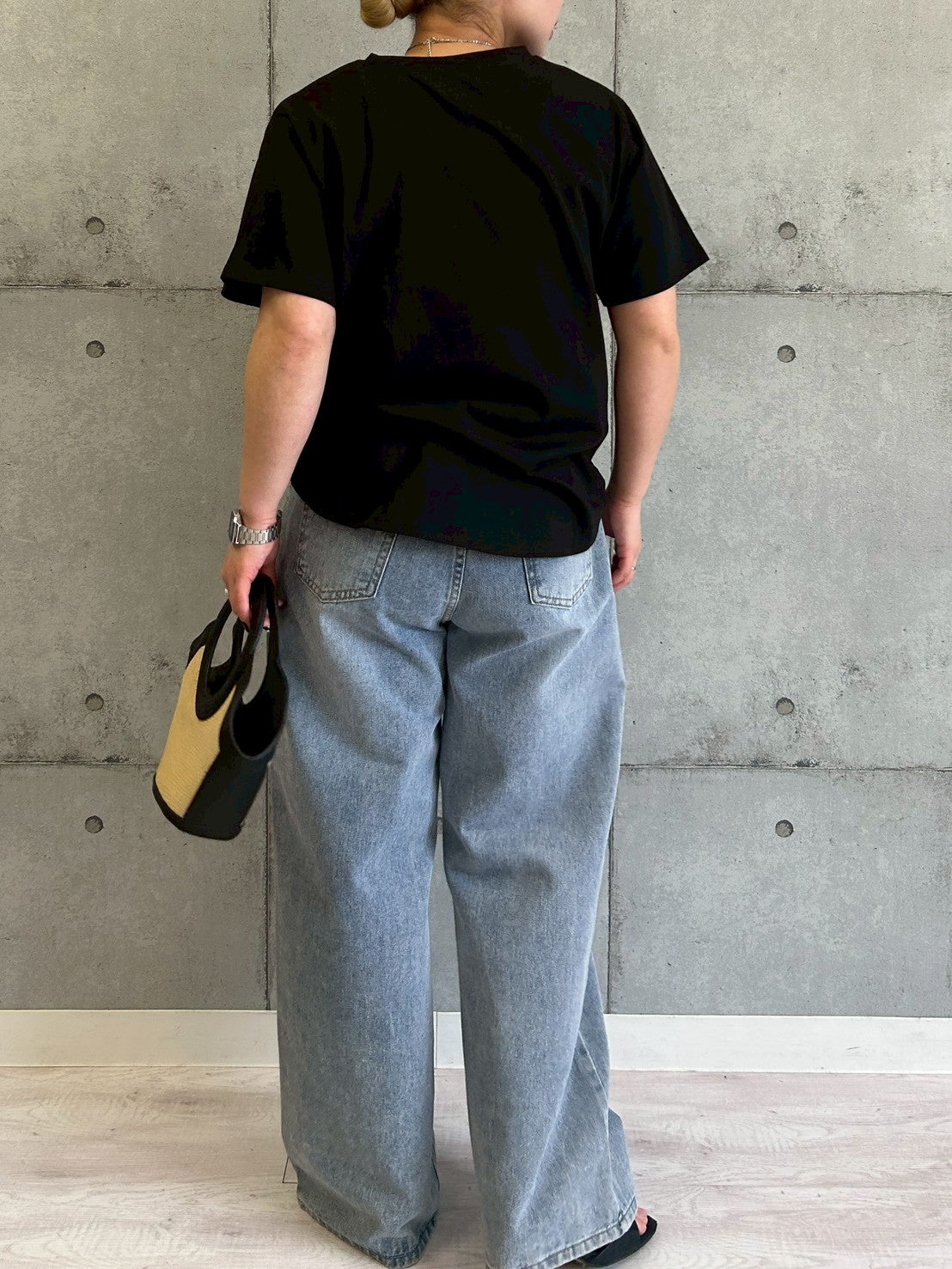 レオパードチュール重ねTシャツ
