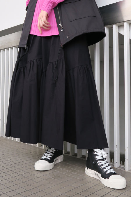タイプライターティアードスカート