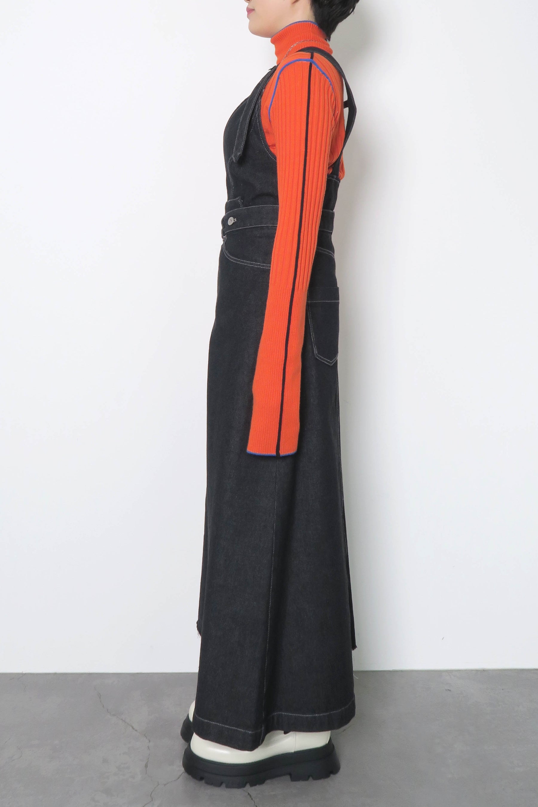 AULA AILA(アウラアイラ)ビスチェラインジャンパースカート