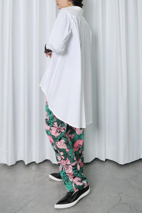Aラインロングシャツ